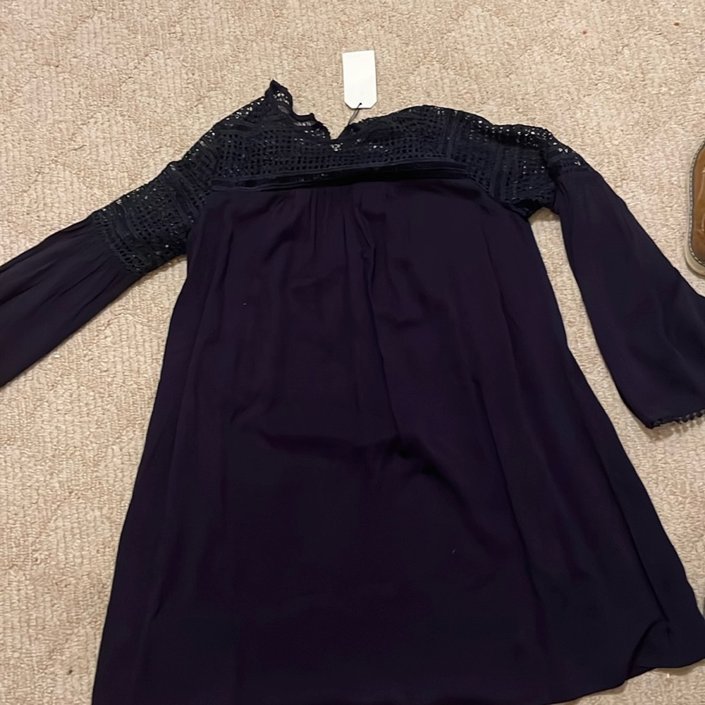 Cotton bleu navy dress